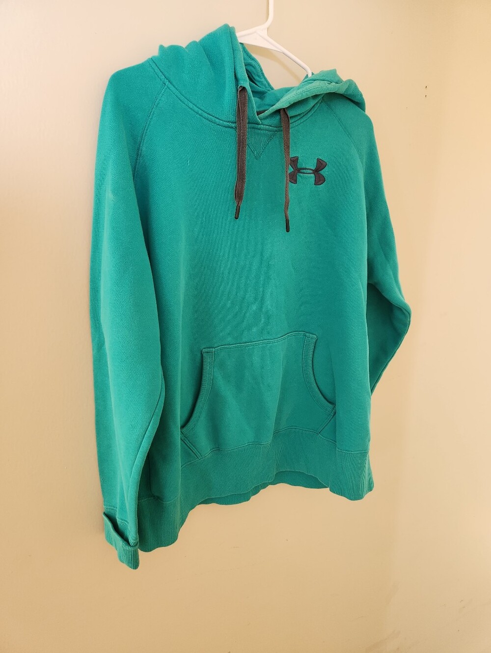 Under Armour Teal Hooded Pullover Sweatshirt Womens XL